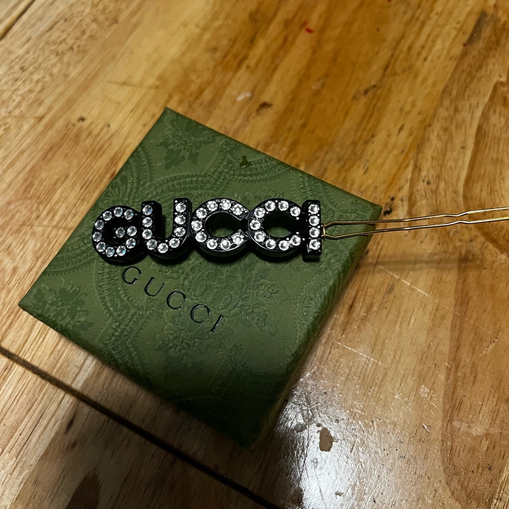 Crystal Gucci Hair Slide - Picture 5 of 7